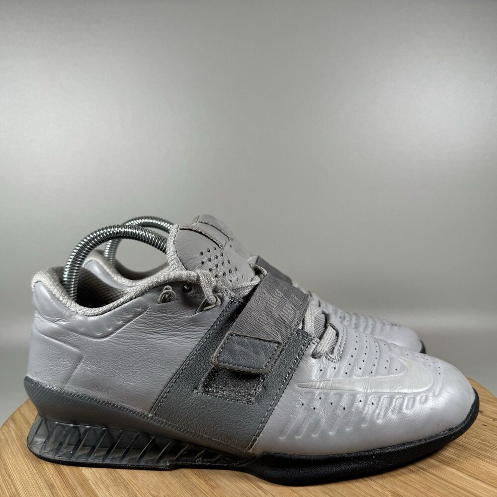 Nike Romaleos 3 XD Wolf Grey Weightlifting Crossfit Gym Shoe AO7987-010 Men 7.5